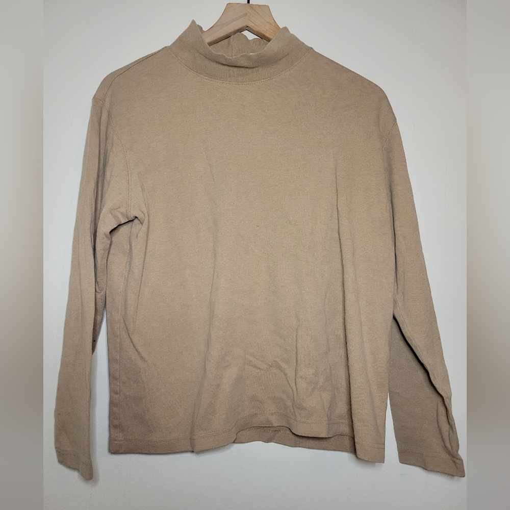 st johns bay 100% cotton large turtleneck large